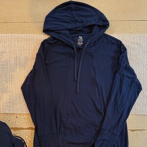 Kindred Bravely Navy Blue postpartum and nursing Hoodie and jogger set